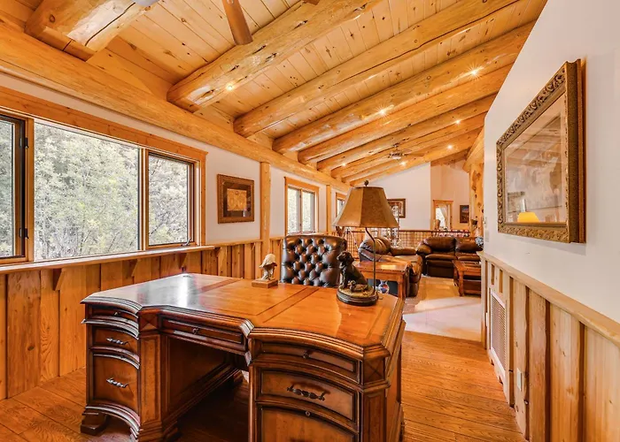 Scenic Cabin! Fireplace + Wraparound Patio Payson