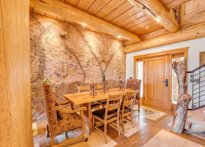 Scenic Cabin! Fireplace + Wraparound Patio Payson