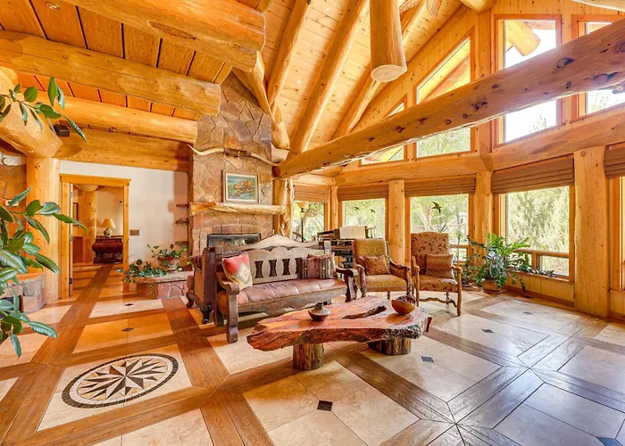 Scenic Cabin! Fireplace + Wraparound Patio